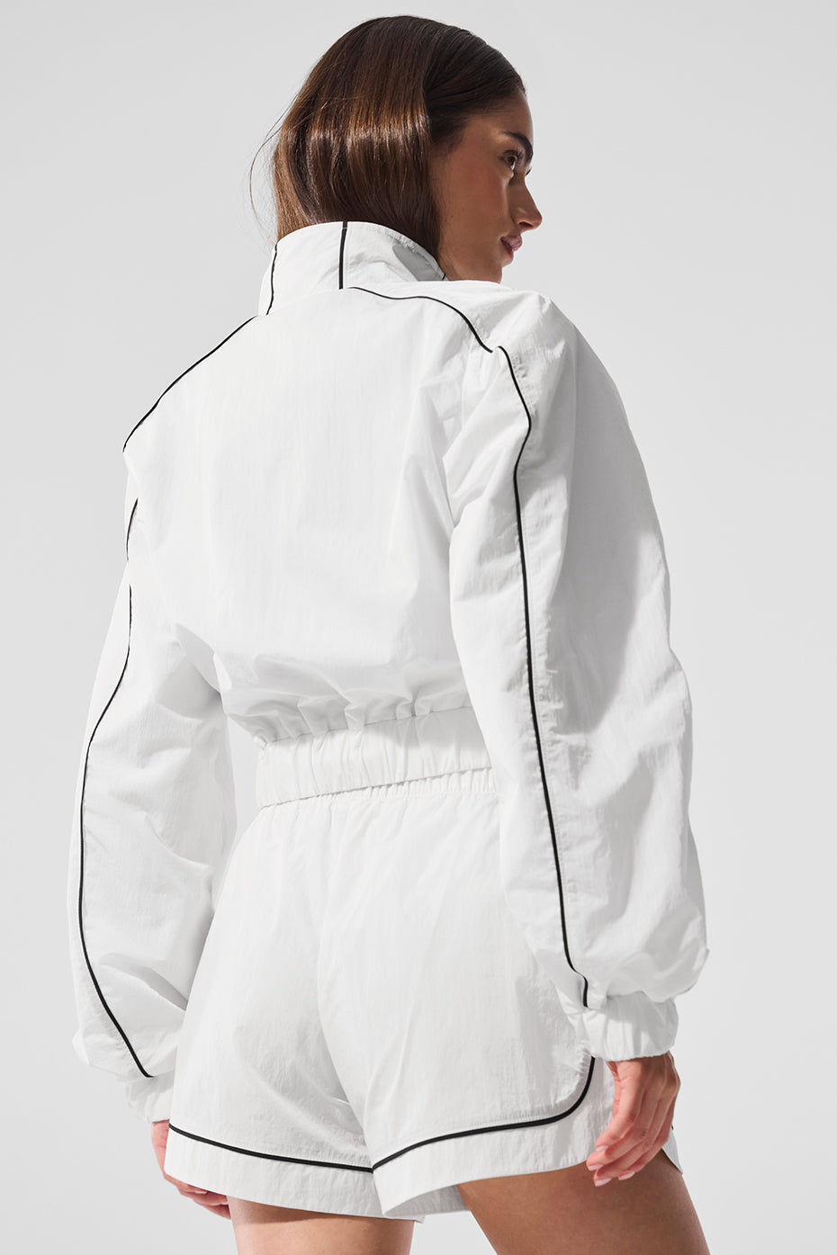 Back view of the Elevate Activewear Full-Zip Jacket with hidden zippered pockets.