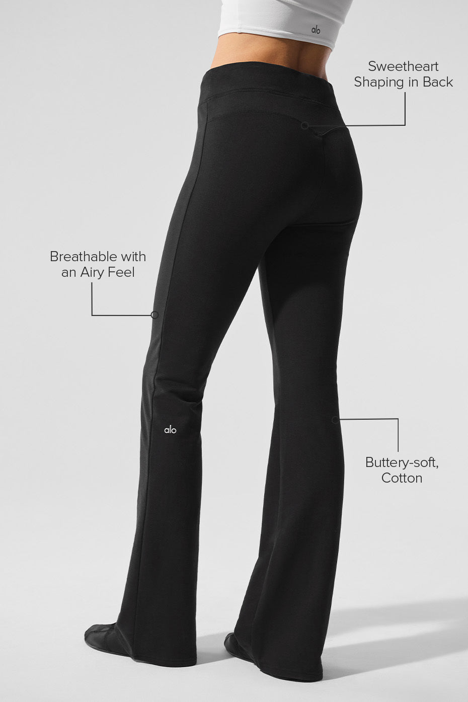 Close-up of the drawcord and back yoke detail on lounge pants