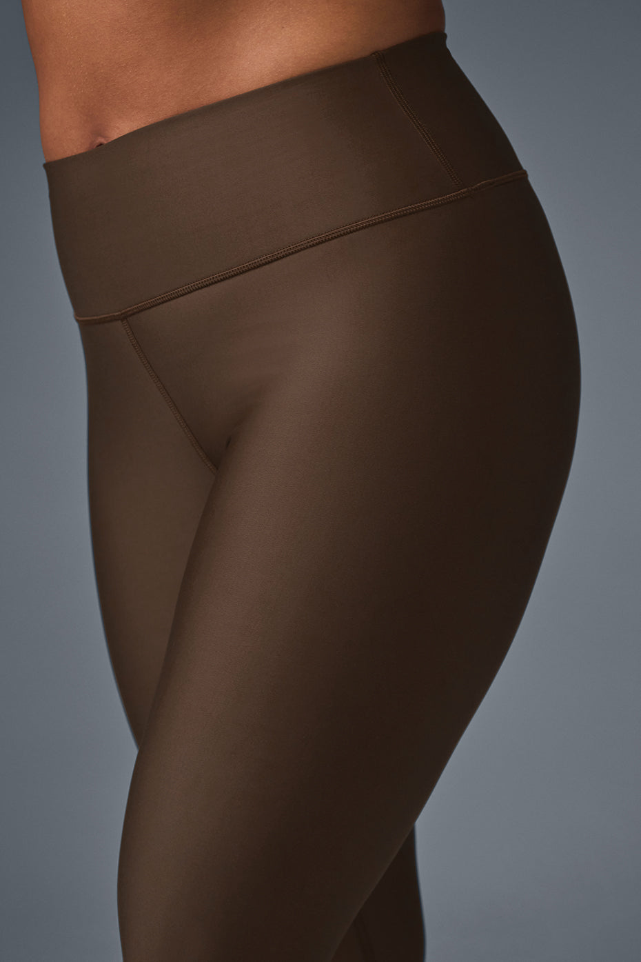 Airlift high-waist compression leggings showing the supportive fabric and sleek fit