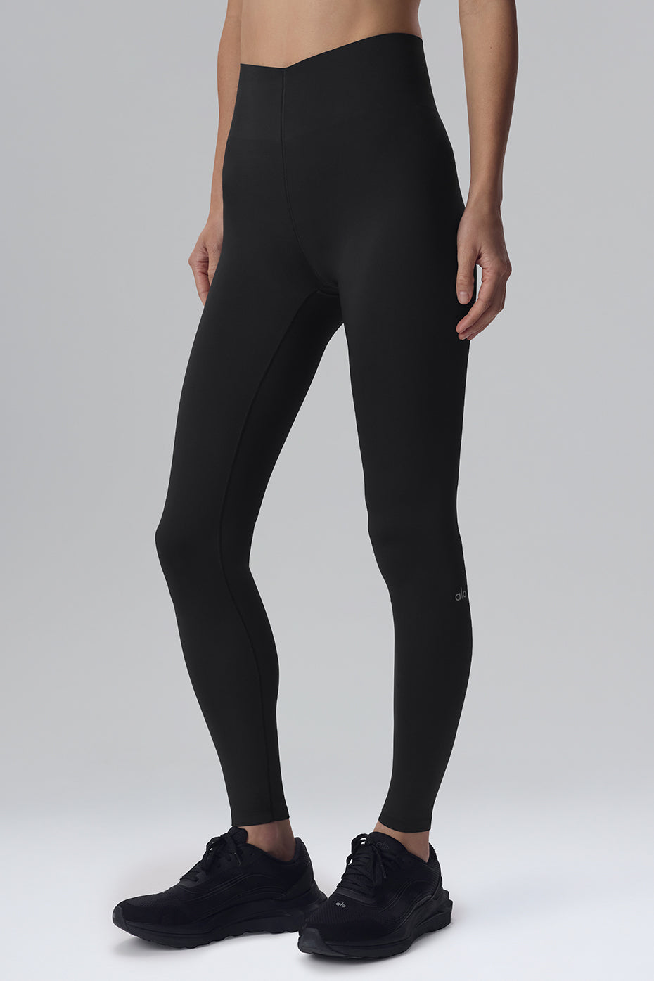Close-up of compression leg sleeves detail