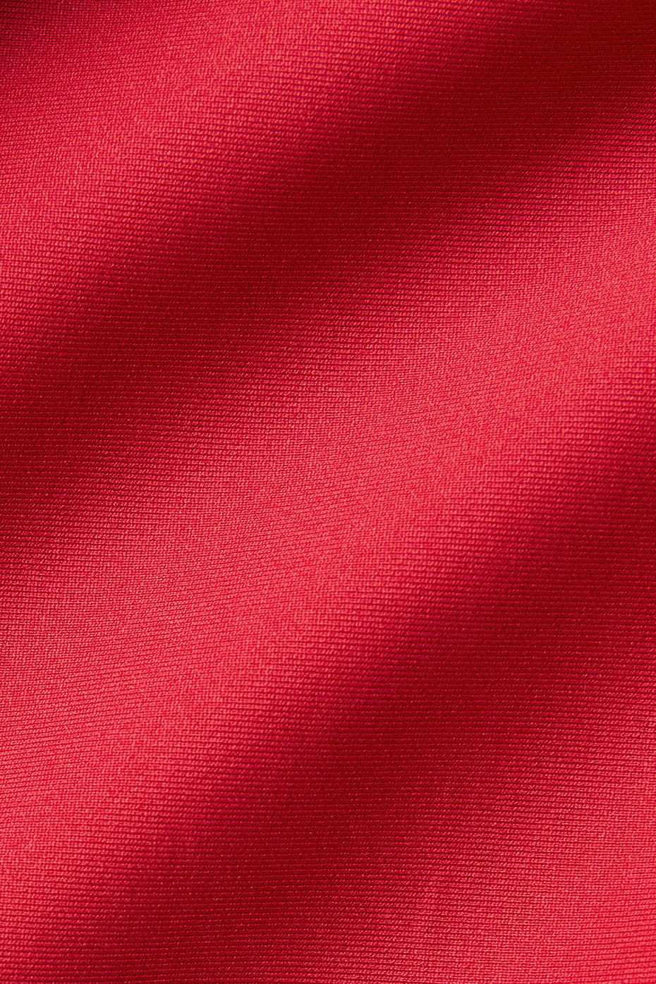 Back view of womens workout capri pants in Bold Red
