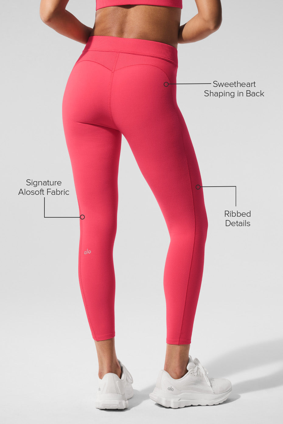 Model wearing 7/8 athletic leggings during a yoga session outdoors