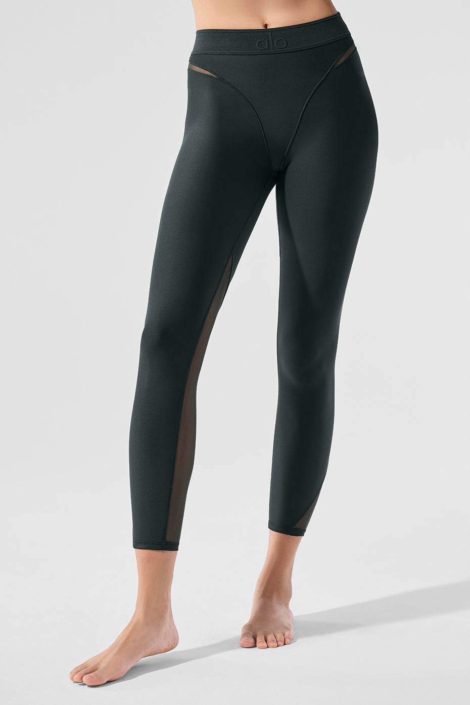 Back view of the Airlift high-waist leggings, highlighting the fit and design.