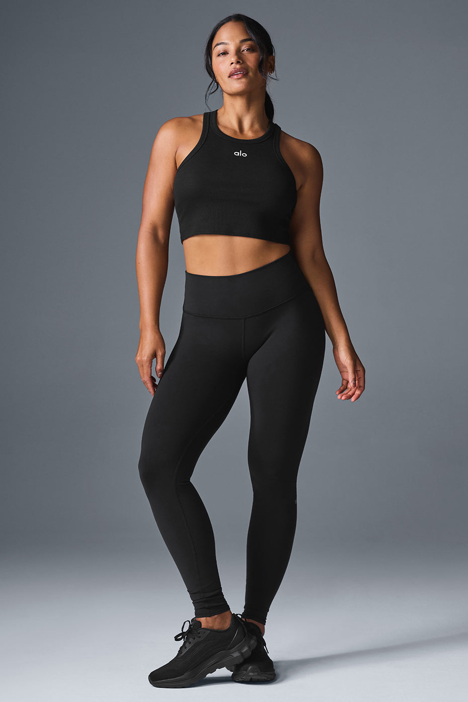 High waist leggings on a woman during a Pilates session, showcasing the sculpting fit
