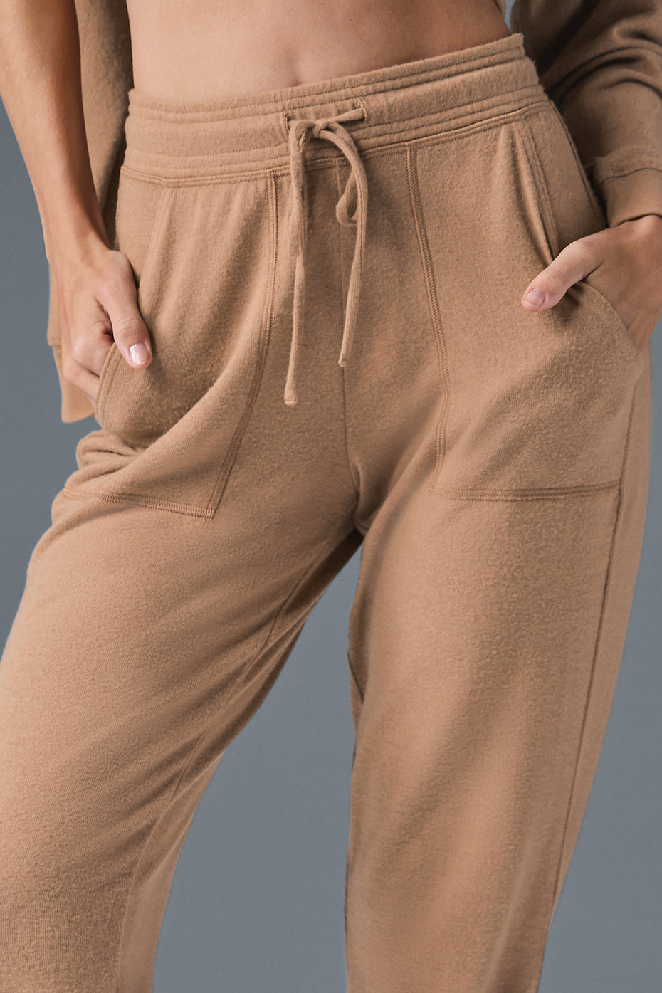 Casual outfit featuring Soho Luxe Joggers paired with a stylish top.