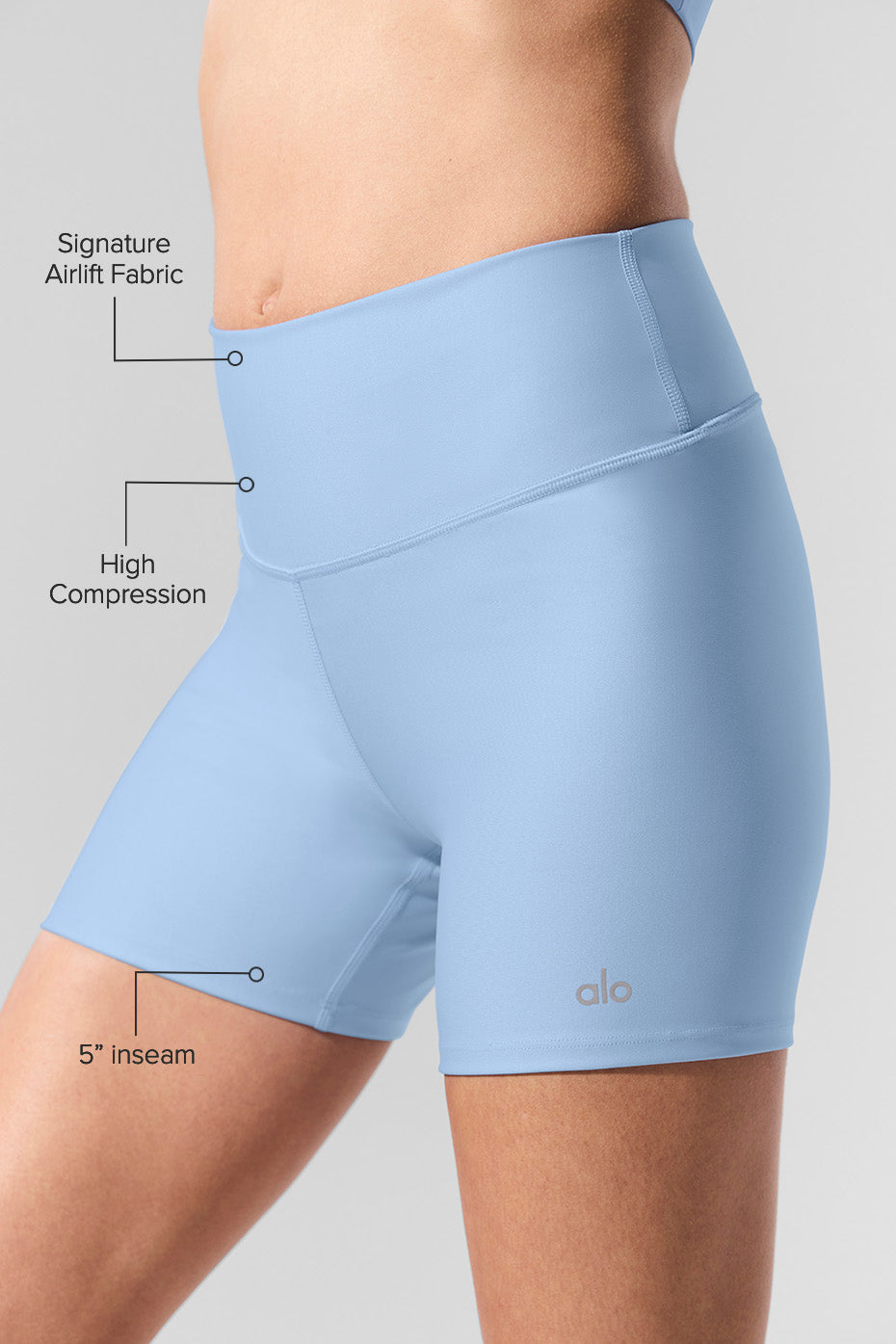 Side profile of women wearing bike shorts during outdoor workout