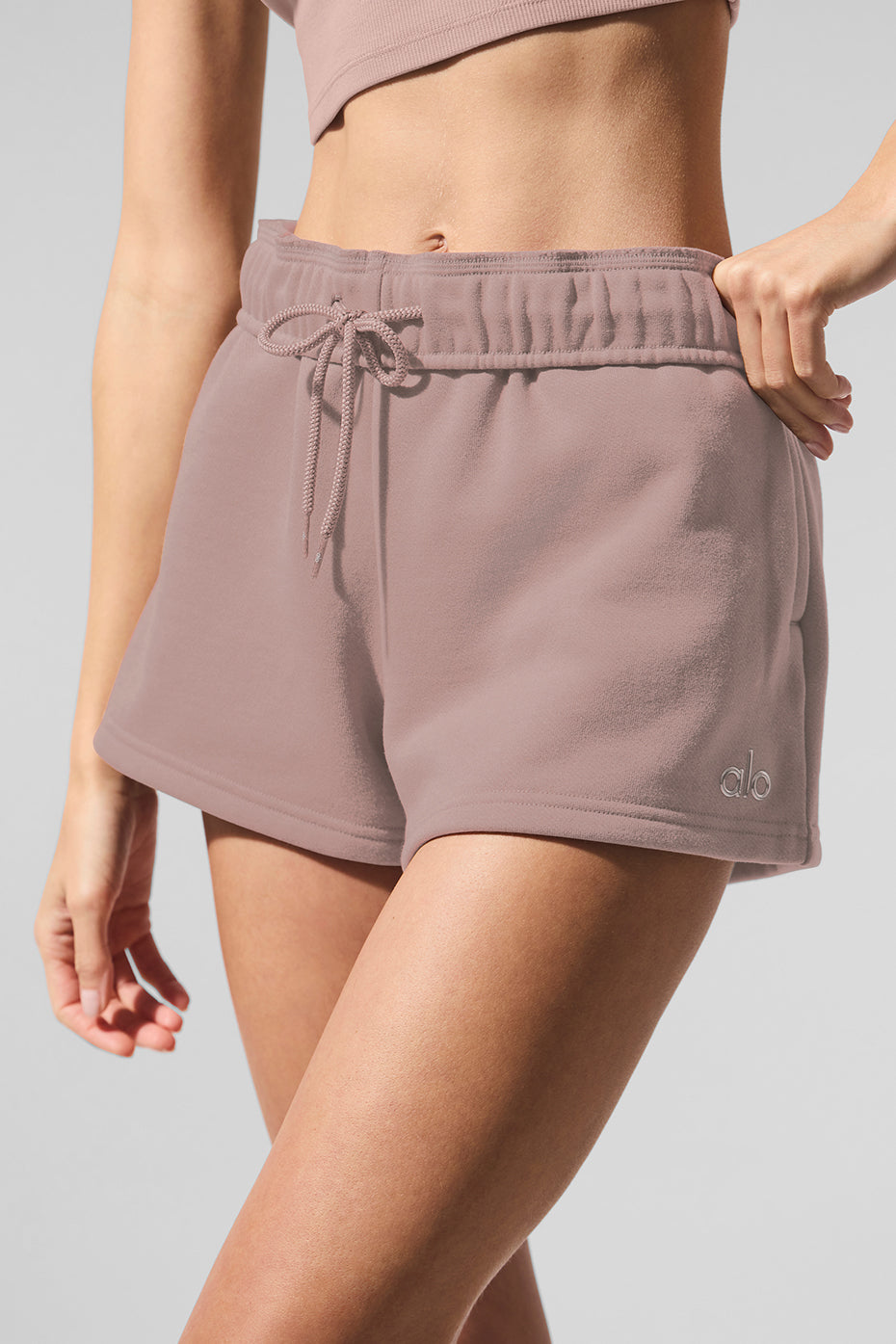 Side view of Accolade shorts, showcasing the soft fabric.