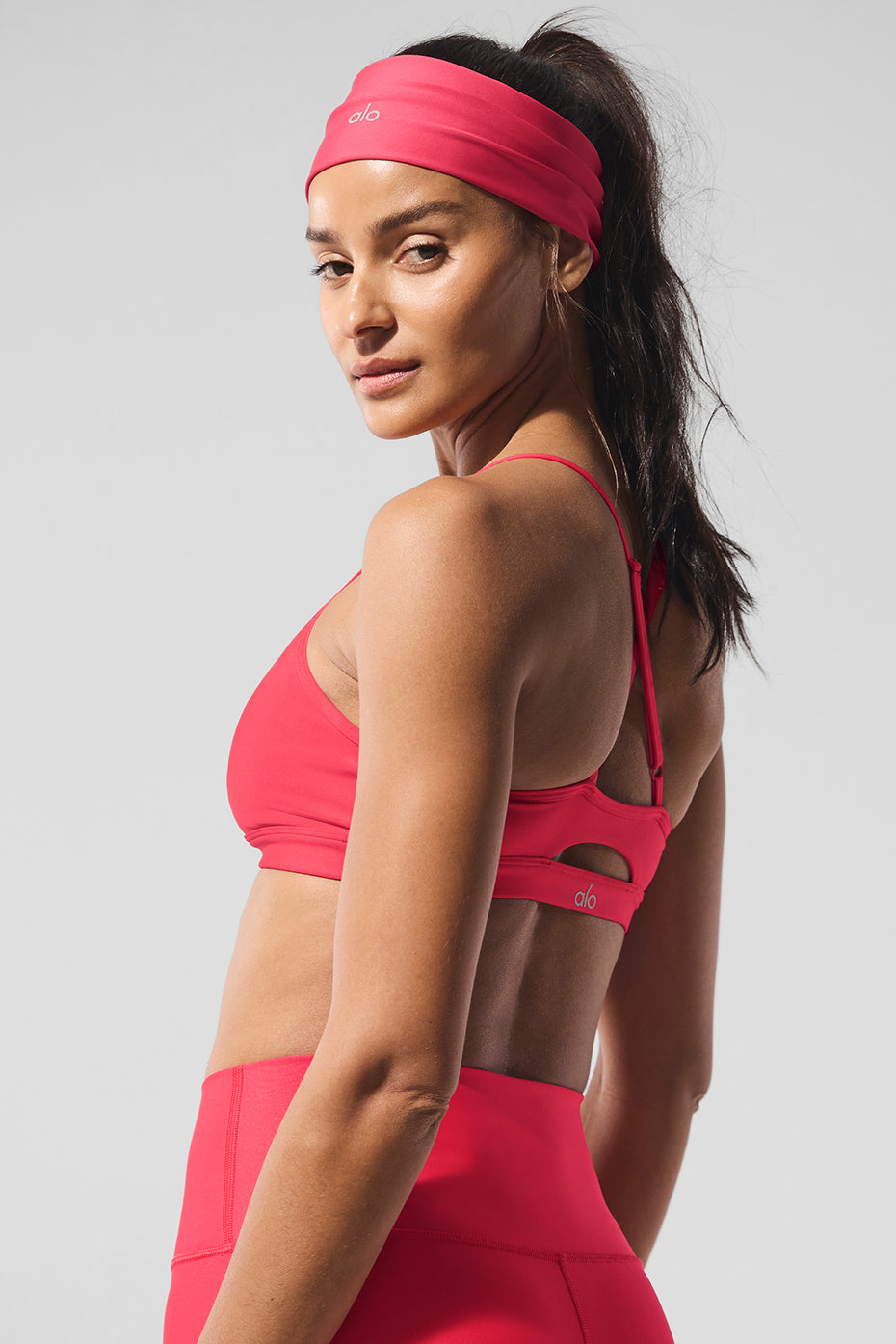 Back view of the Airlift Intrigue Sports Bra showcasing crisscross straps.