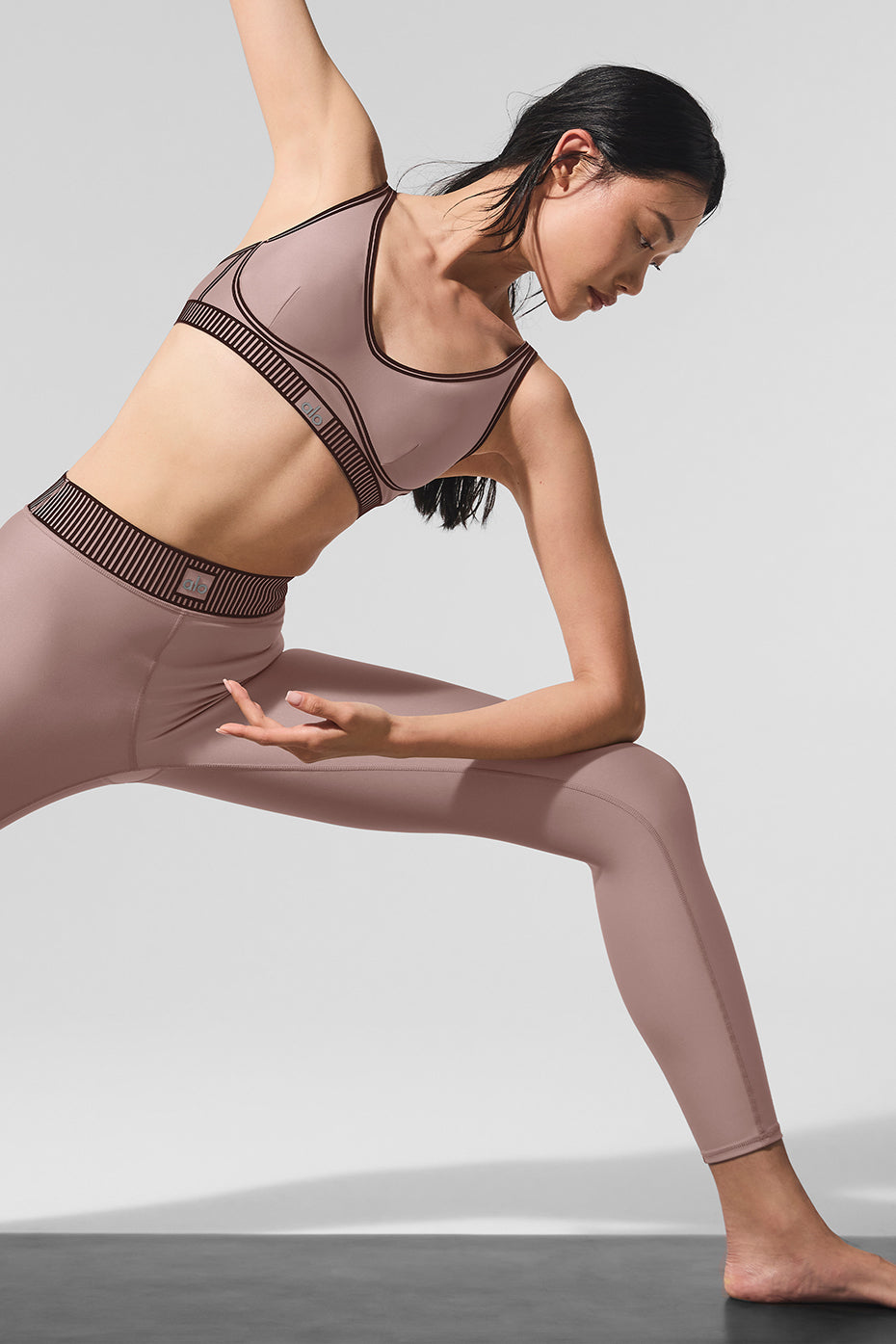 Airlift Line Up Sports Bra worn during yoga session
