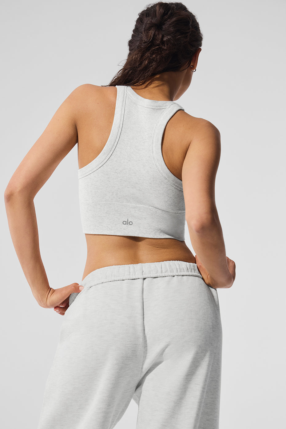 Back view highlighting the seamless construction for ultimate comfort during workouts.