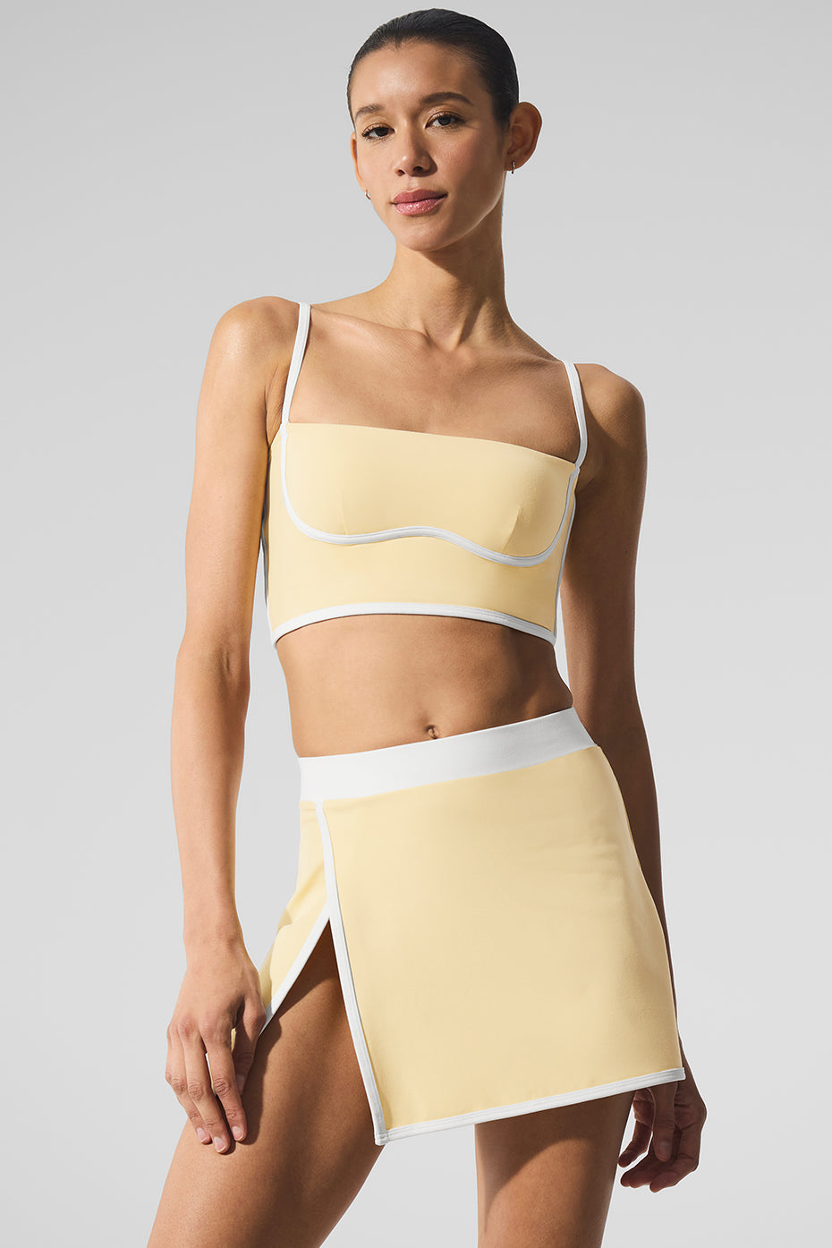 Front view of the Airbrush Streamlined Tank Top showcasing its sleek design.