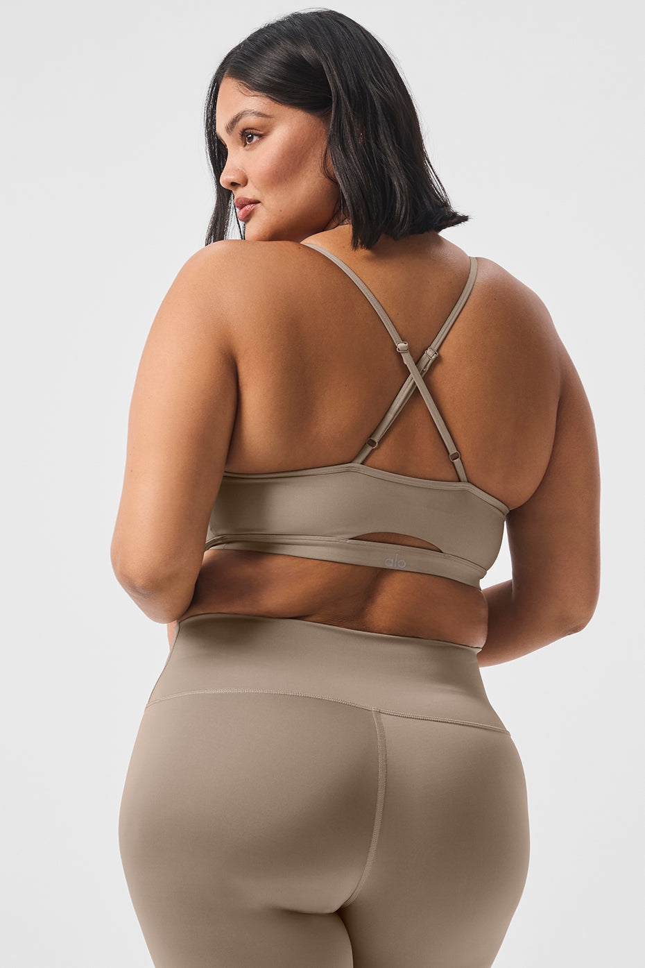 Airlift Intrigue Bra displaying adjustable crisscross back straps for women’s sports bras