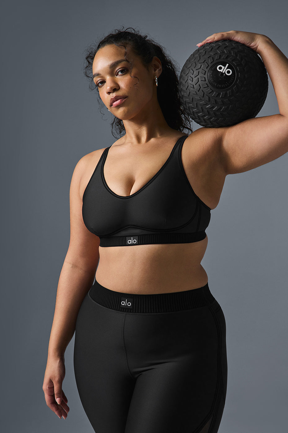 Side view of Airlift Ultra-Light Yoga Bra, ideal for yoga sessions.