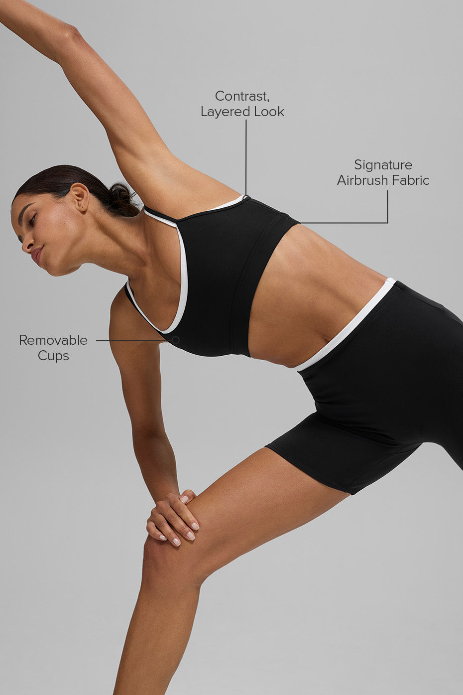 Side angle of the Airbrush Supportive Wireless Bra highlighting its minimalist cut.