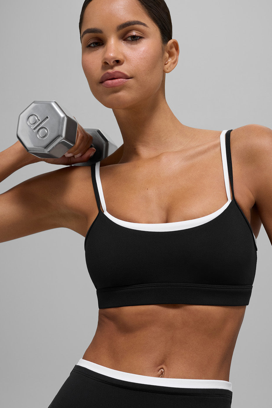 Front view of the Airbrush Supportive Wireless Bra showcasing its sleek design.