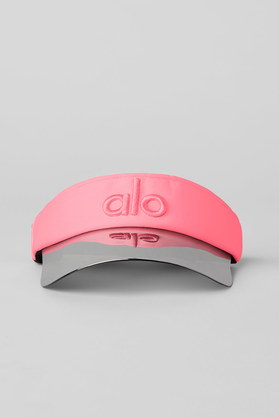 Close-up of the holographic brim of the solar visor for women.