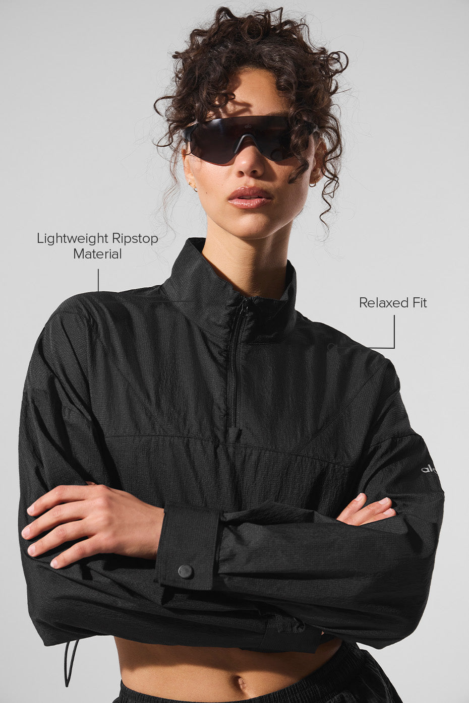 Back detail showing ventilation cutouts on lightweight hooded sweatshirt mens version