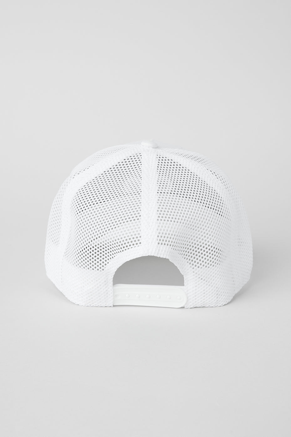 Mesh-back side profile of snapback hat showing breathability
