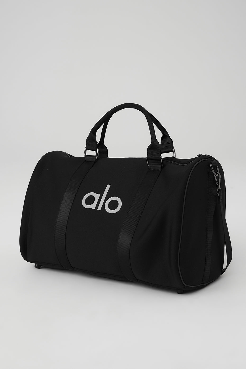 Urban Explorer Neoprene Duffle Bag showing exterior zip pocket and handles.