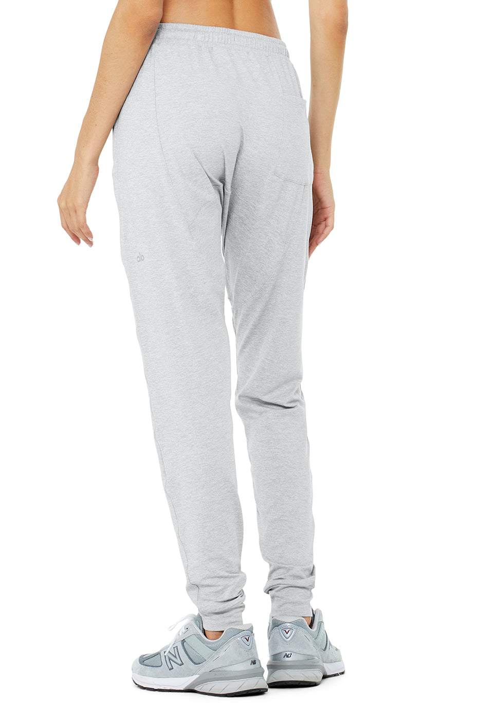Revitalize Wide Leg Yoga Pants - Athletic Heather Grey - Image 2